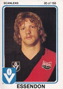 1981 Scanlens VFL #95 Paul Van Der Haar Front